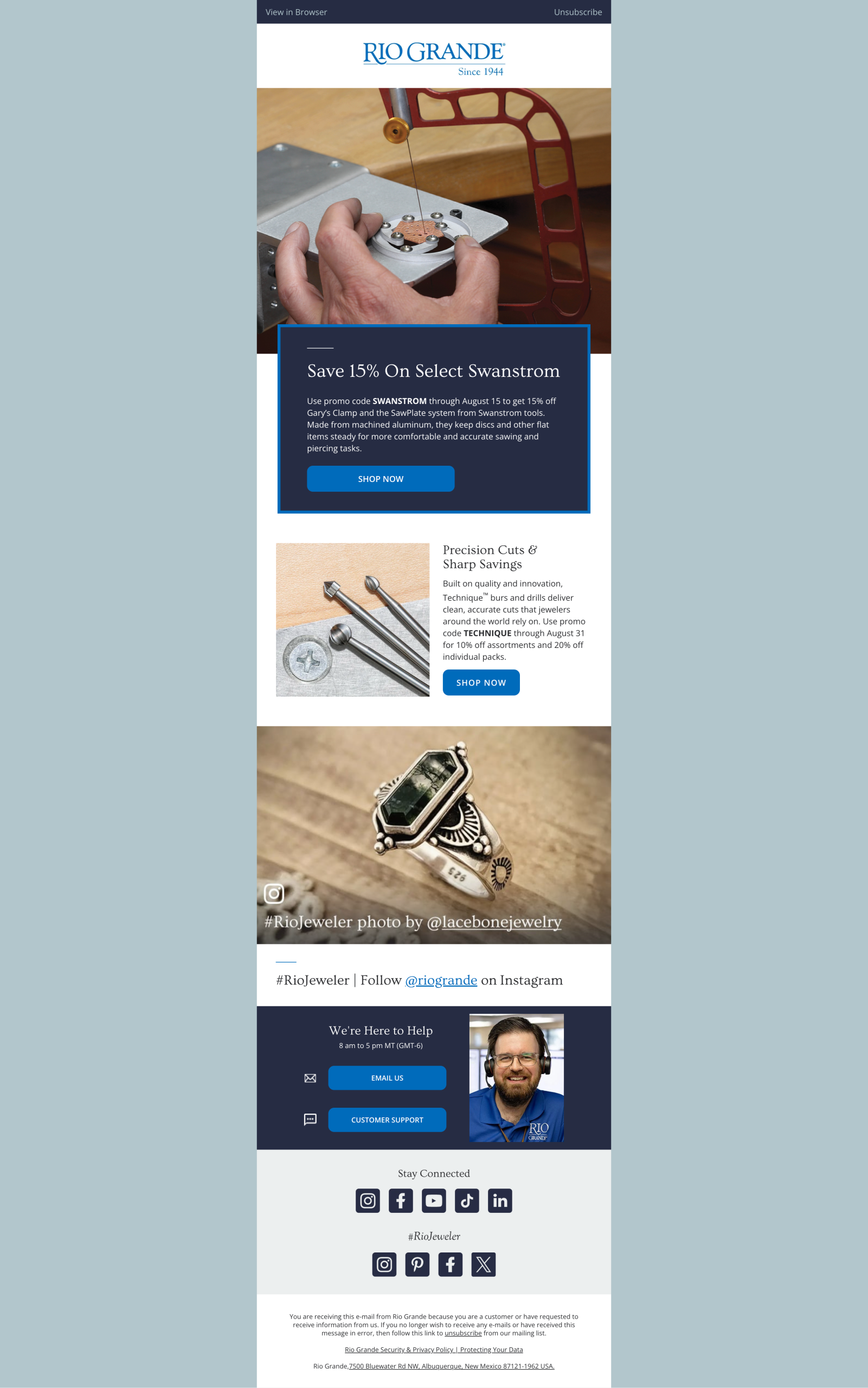 Tools and Equipment Campaign Email 1