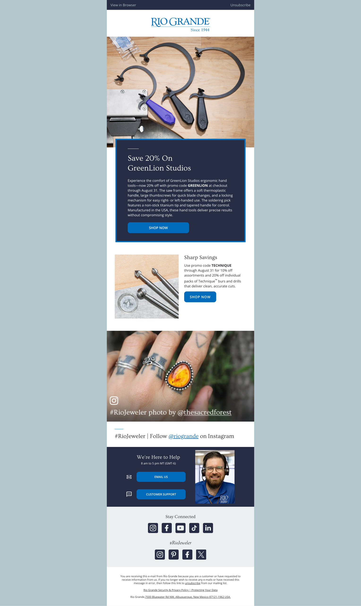 Tools and Equipment Campaign Email 2